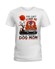 Personalized German Shepherd You Can't Scare Me I'm A Spooky Dog Mom Ladies T-Shirt tile