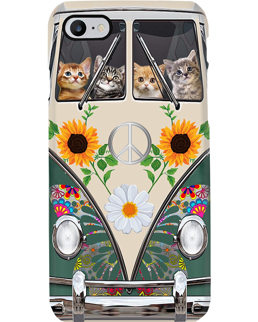 Cat Hippie Bus Phonecase Phone Case