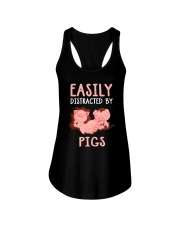 Easily Distracted By Pigs Ladies Flowy Tank thumbnail