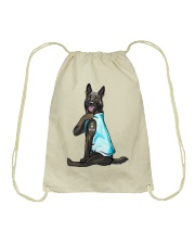 German Shepherd Dog I Love Mom Drawstring Bag thumbnail
