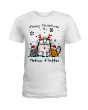 MEOWY CHRISTMAS Ladies T-Shirt tile