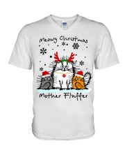 MEOWY CHRISTMAS V-Neck T-Shirt tile