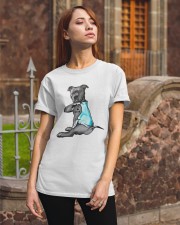 Pit Bull I Love Mom Tattoo Classic T-Shirt apparel-classic-tshirt-lifestyle-06