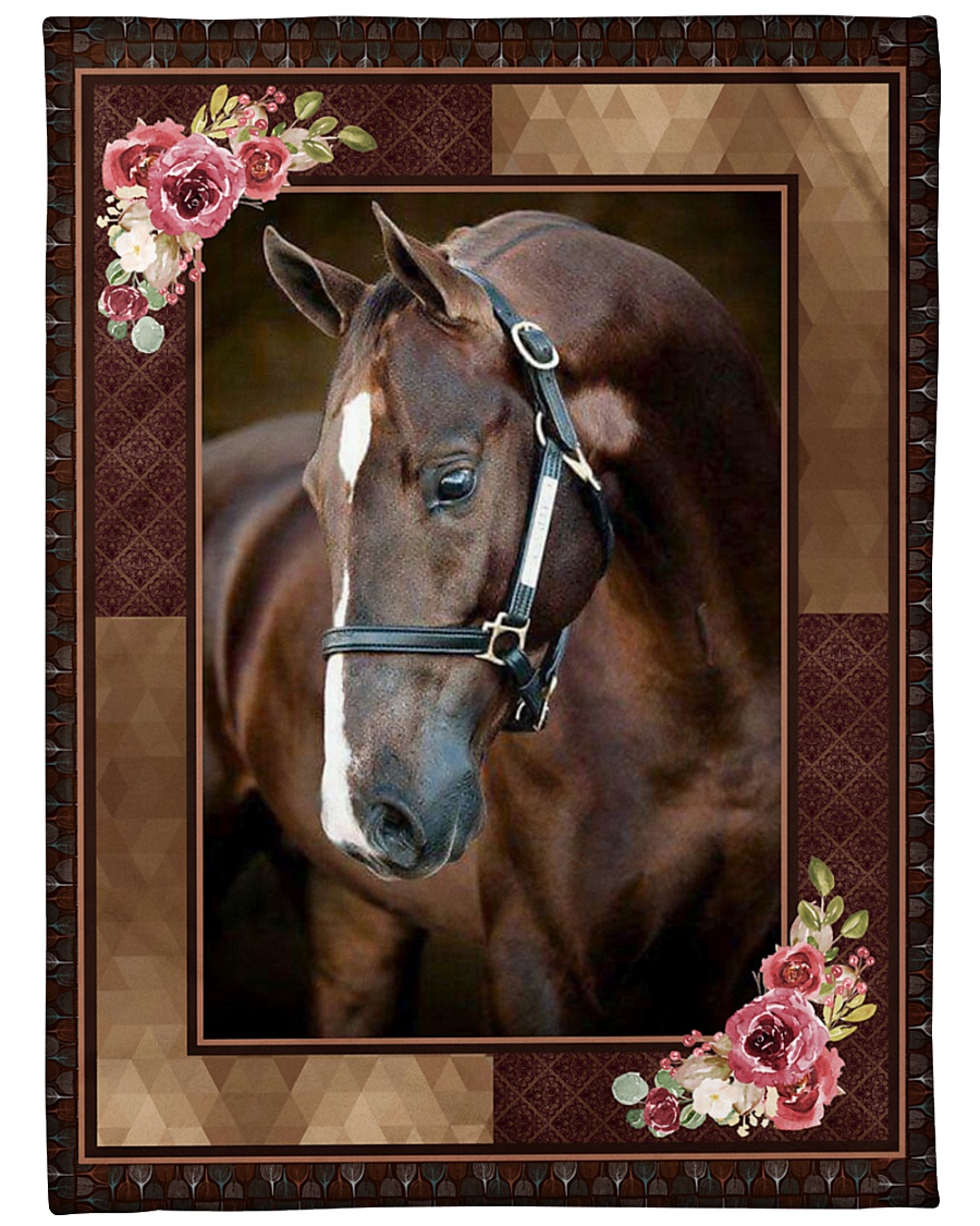 Horse Beauty Large Fleece Blanket - 60" x 80"