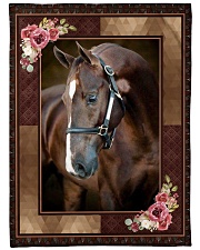 Horse Beauty Large Fleece Blanket - 60" x 80" front