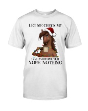 HORSE LET ME CHECK Classic T-Shirt tile