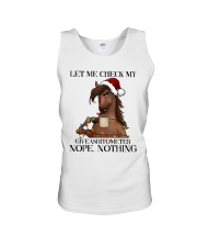 HORSE LET ME CHECK Unisex Tank tile