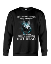 The beast in me is sleeping not dead Crewneck Sweatshirt thumbnail