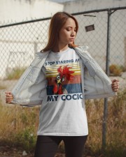 Chicken Stop Starring At My Cock Classic T-Shirt apparel-classic-tshirt-lifestyle-07
