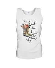 KEEP YOUR SOUL CLEAN Unisex Tank tile