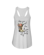 KEEP YOUR SOUL CLEAN Ladies Flowy Tank tile
