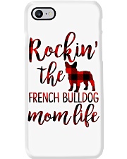 FRENCH BULLDOG ROCKIN MOM LIFE Phone Case tile