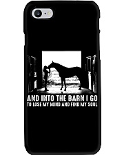 HORSE AND INTO THE BARN I GO Phone Case tile