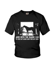 HORSE AND INTO THE BARN I GO Youth T-Shirt tile