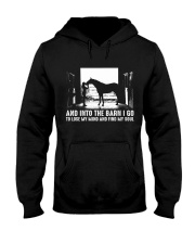 HORSE AND INTO THE BARN I GO Hooded Sweatshirt tile