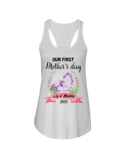 Mother Our First Mother's Day Unicorn 2021 Ladies Flowy Tank tile