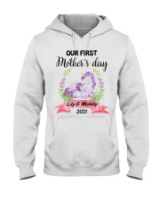 Mother Our First Mother's Day Unicorn 2021 Hooded Sweatshirt tile