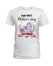 Mother Our First Mother's Day Unicorn 2021 Ladies T-Shirt tile