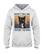 Cat Dont Tell Me Hooded Sweatshirt tile