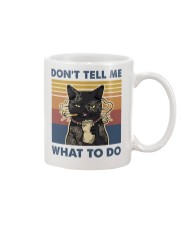 Cat Dont Tell Me Mug tile