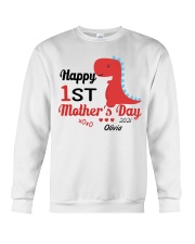 Mother Our First Mother's Day 2021 Dinosaur Crewneck Sweatshirt tile