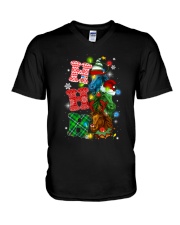 HORSE HO HO HO V-Neck T-Shirt tile