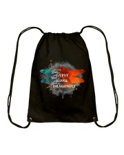 I HAVE THE SPIRIT OF A DRAGONFLY Drawstring Bag thumbnail
