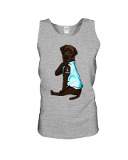Chocolate Labrador I Love Mom Tattoo Unisex Tank thumbnail