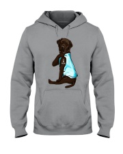 Chocolate Labrador I Love Mom Tattoo Hooded Sweatshirt thumbnail