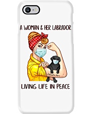 Labrador Balck Living Life In Peace Phone Case thumbnail
