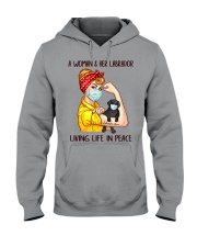 Labrador Balck Living Life In Peace Hooded Sweatshirt thumbnail