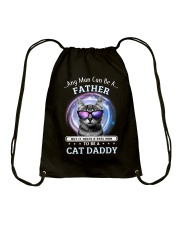 Cat Any Man Can Be A Father Drawstring Bag thumbnail