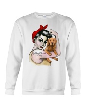 Golden Retriever Lady Crewneck Sweatshirt thumbnail