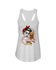 Golden Retriever Lady Ladies Flowy Tank thumbnail