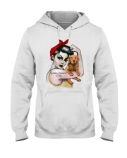 Golden Retriever Lady Hooded Sweatshirt thumbnail