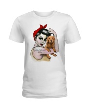 Golden Retriever Lady Ladies T-Shirt thumbnail