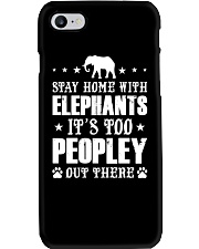 Stay Home With Elephants Phone Case thumbnail
