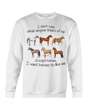 I DONT CARE Crewneck Sweatshirt tile