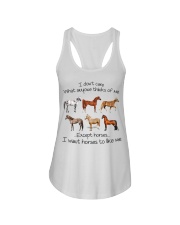 I DONT CARE Ladies Flowy Tank tile