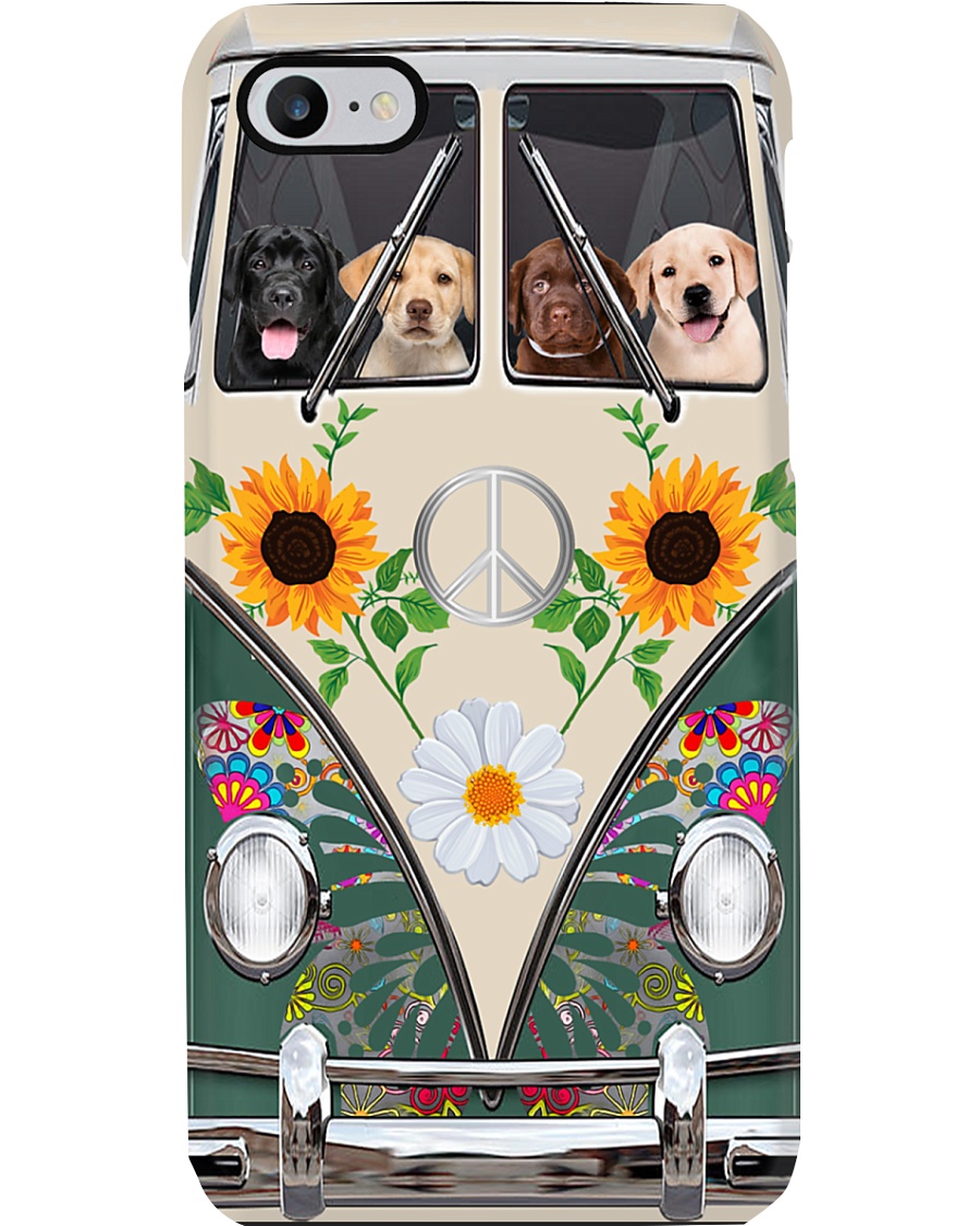Labrador Hippie Bus Phonecase Phone Case