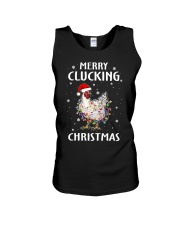 MERRY CLUCKING CHRISTMAS Unisex Tank tile