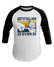 Best Pitbull Mom Baseball Tee tile