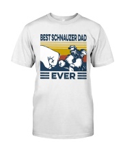 Best Schnauzer Dad Classic T-Shirt front