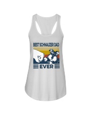 Best Schnauzer Dad Ladies Flowy Tank tile