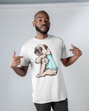 Pug I Love Mom Classic T-Shirt apparel-classic-tshirt-lifestyle-front-32