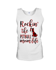 PITBULL ROCKIN MOM LIFE Unisex Tank tile