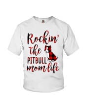 PITBULL ROCKIN MOM LIFE Youth T-Shirt tile