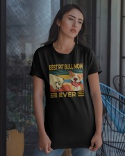 Best Pit Bull Mom Vintage Classic T-Shirt apparel-classic-tshirt-lifestyle-08