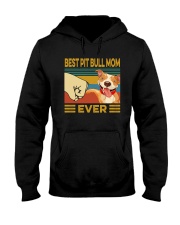 Best Pit Bull Mom Vintage Hooded Sweatshirt tile