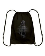 Labrador Black Reflection Drawstring Bag tile
